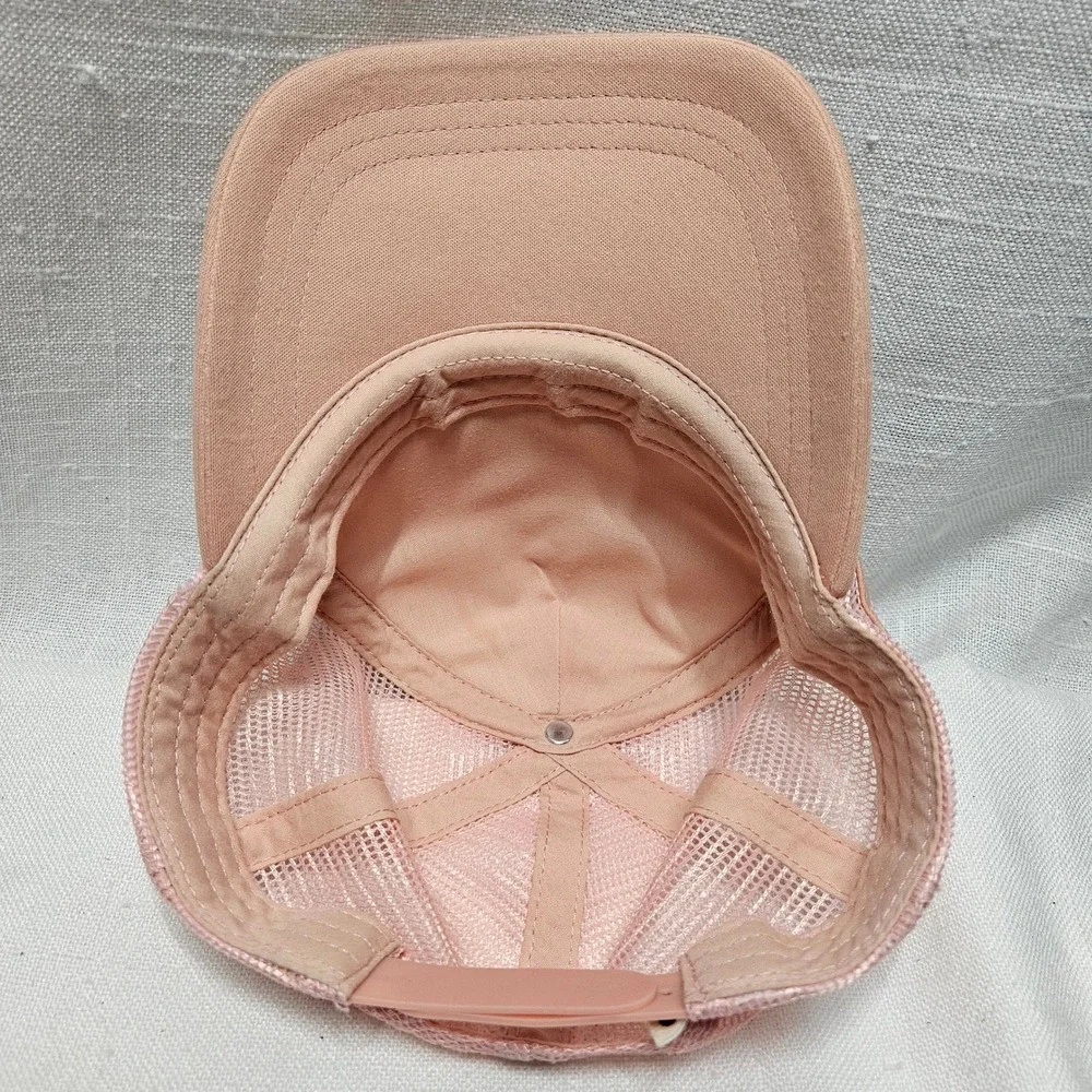 Roxy Trucker Hat Kids‎ OS Pink Tropical Beach Graphic Mesh Snapback Baseball Cap